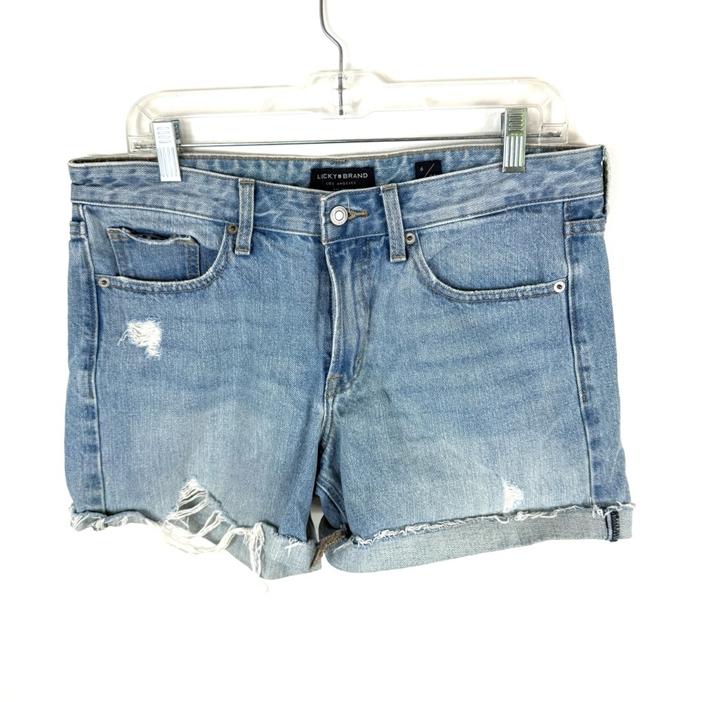 Lucky Brand Blue Denim Boyfriend Shorts